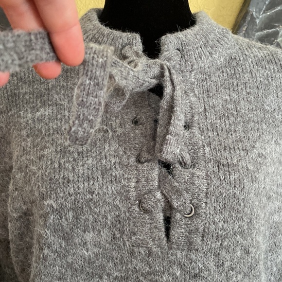 Buffalo Wool Sweater With Chest Tie - Picture 4 of 8